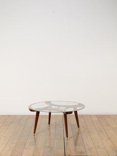 Fristho Franeker Glass Top Coffee Table 1960's