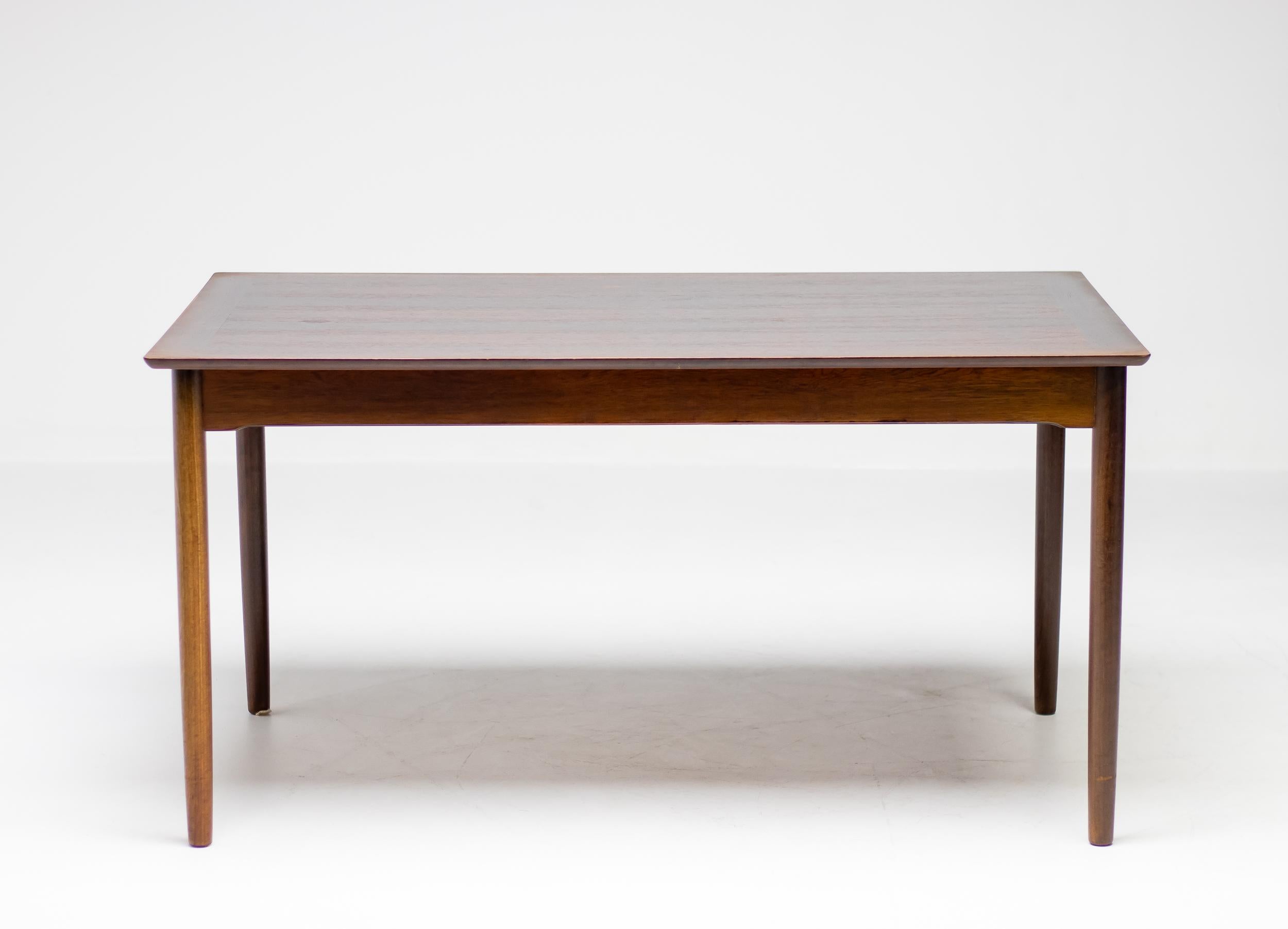 Dutch Fristho Rosewood Extendable Dining Table For Sale