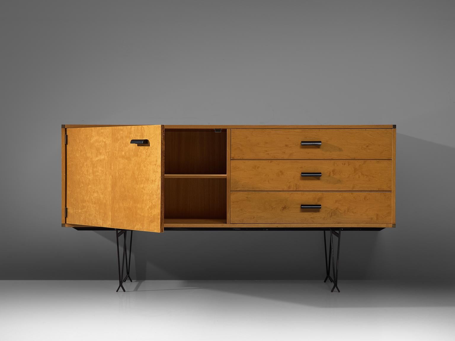 Mid-Century Modern Fristho Sideboard with Metal Legs