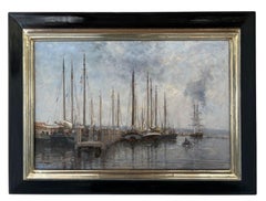 Bij West Terschelling Ölgemälde auf Leinwand Landschaft Wasser Segelschiff Vorrätig