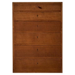 Frits Henningsen 1940s Tall Chest of Drawers, Oak