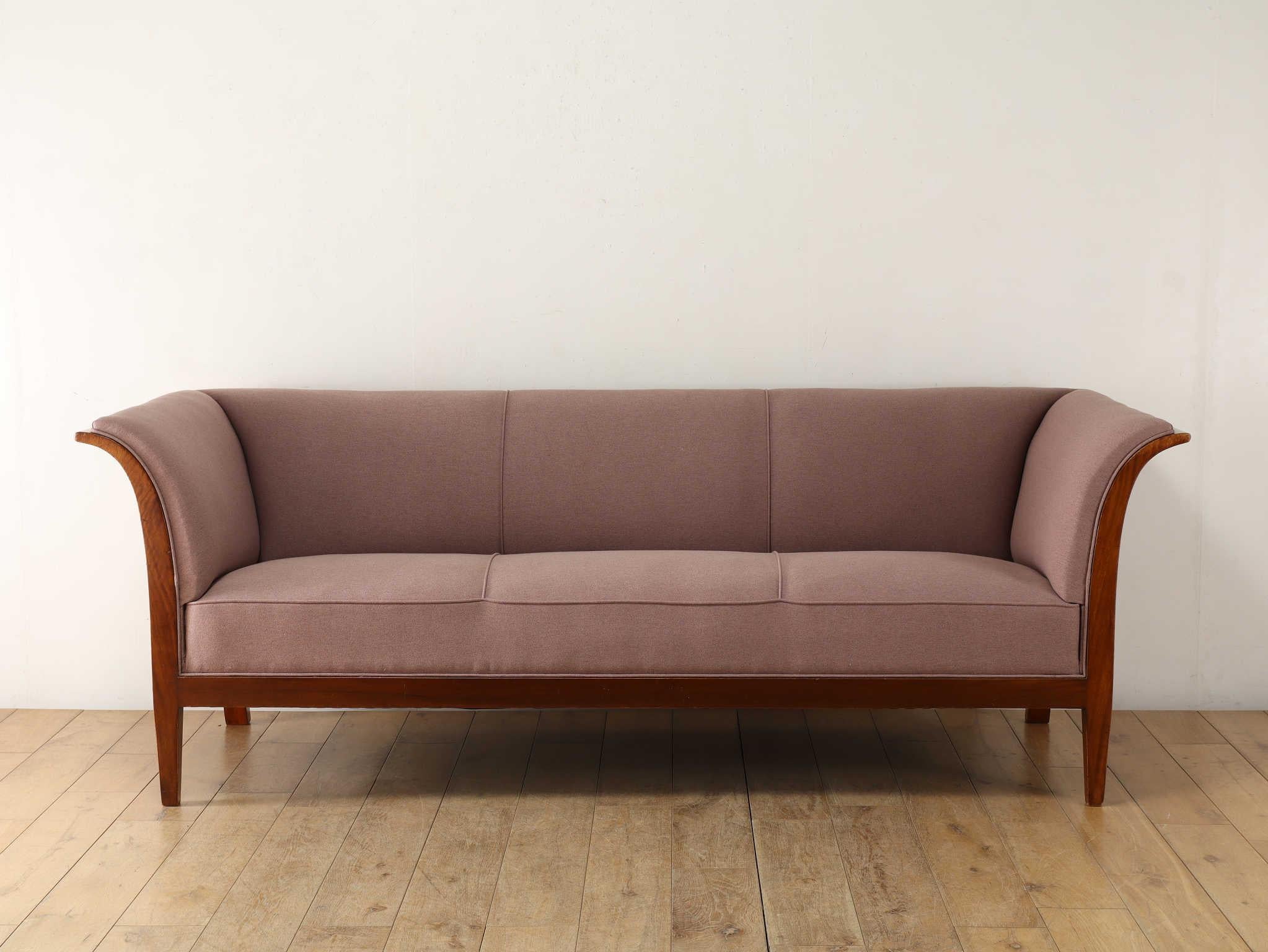 Frits Henningsen 3-Sitzer Sofa 1960er Jahre (Moderne der Mitte des Jahrhunderts) im Angebot