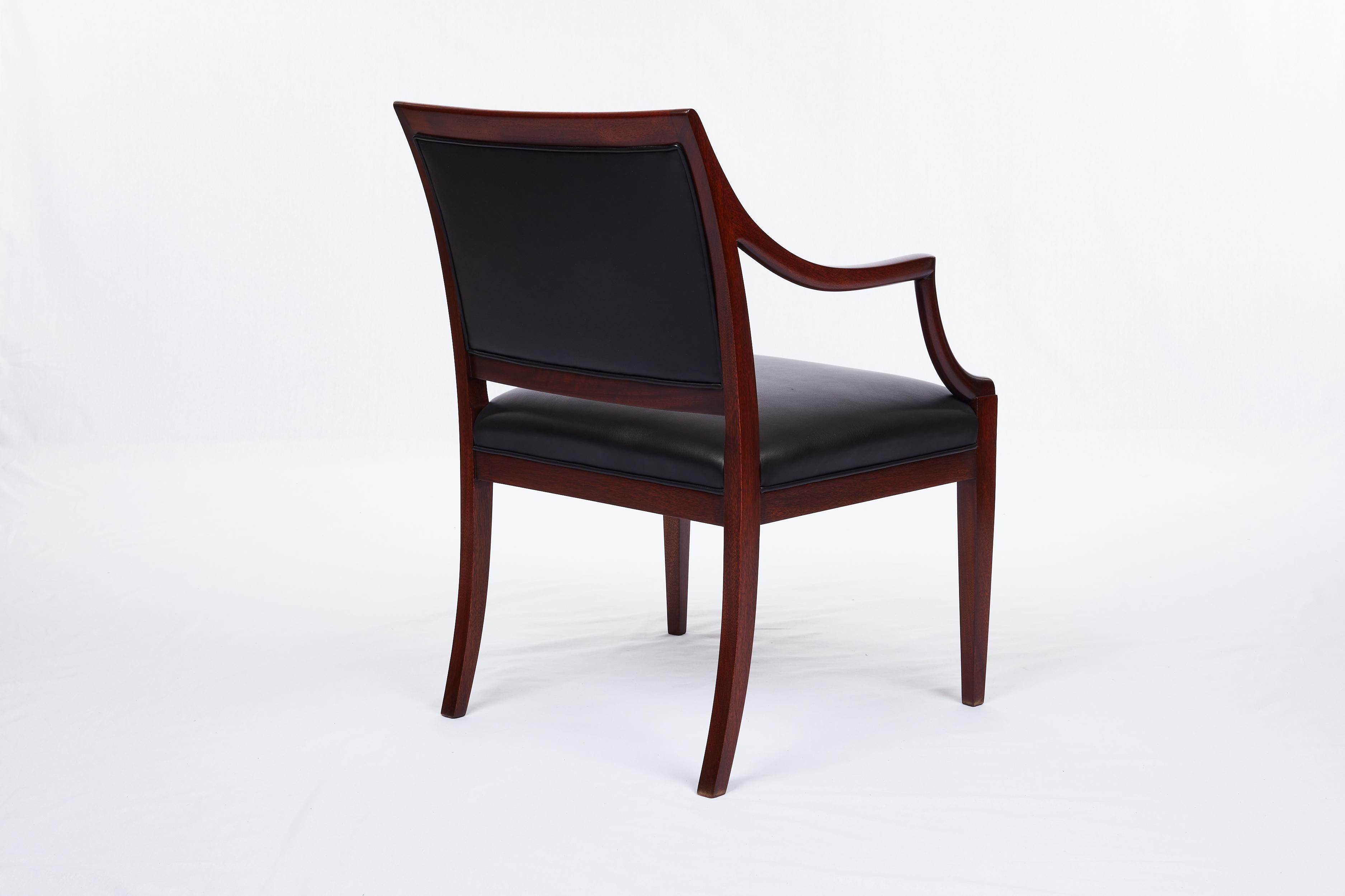 Leather Frits Henningsen Armchair For Sale