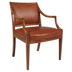 Frits Henningsen, Armchair with Brandy Aniline Leather