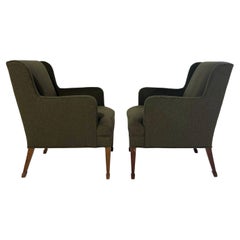 Frits Henningsen Armchairs in Loro Piana Cashmere Wool
