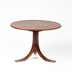 Frits Henningsen Art Deco Mahogany Pedestal Table, Model 7352