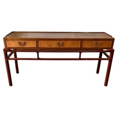 Frits Henningsen (attributed) Rosewood and Lacquered Chest on Stand