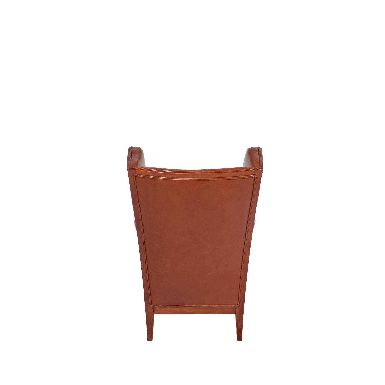 Danish Frits Henningsen Attribution Wingback Chair, 1940s