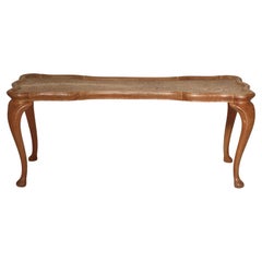 Used Frits Henningsen Carved Coffee Table with Gouged Top Solid Oak, Denmark, 1940s