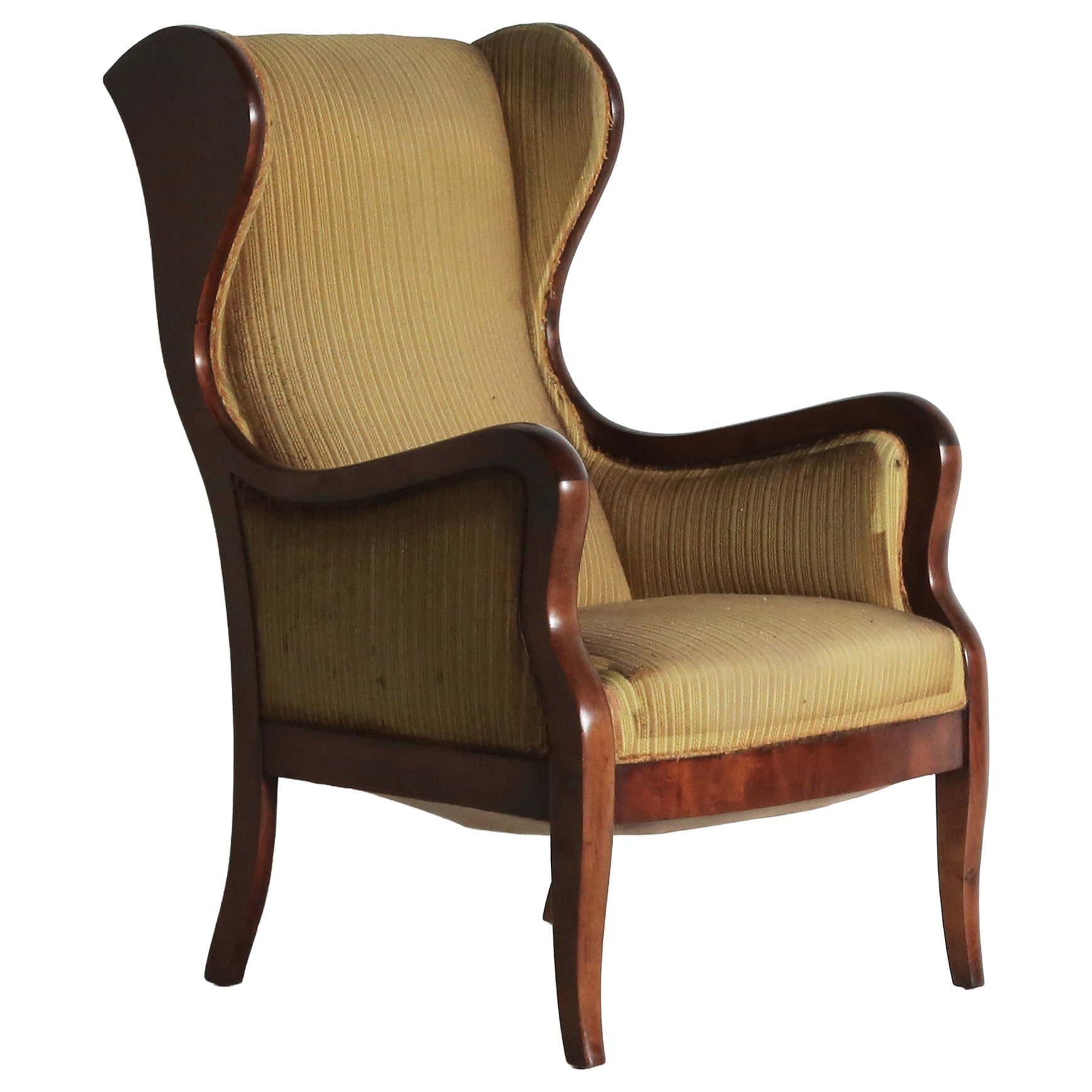 Frits Henningsen Chair, Requires Reupholstery, Denmark, 1940s