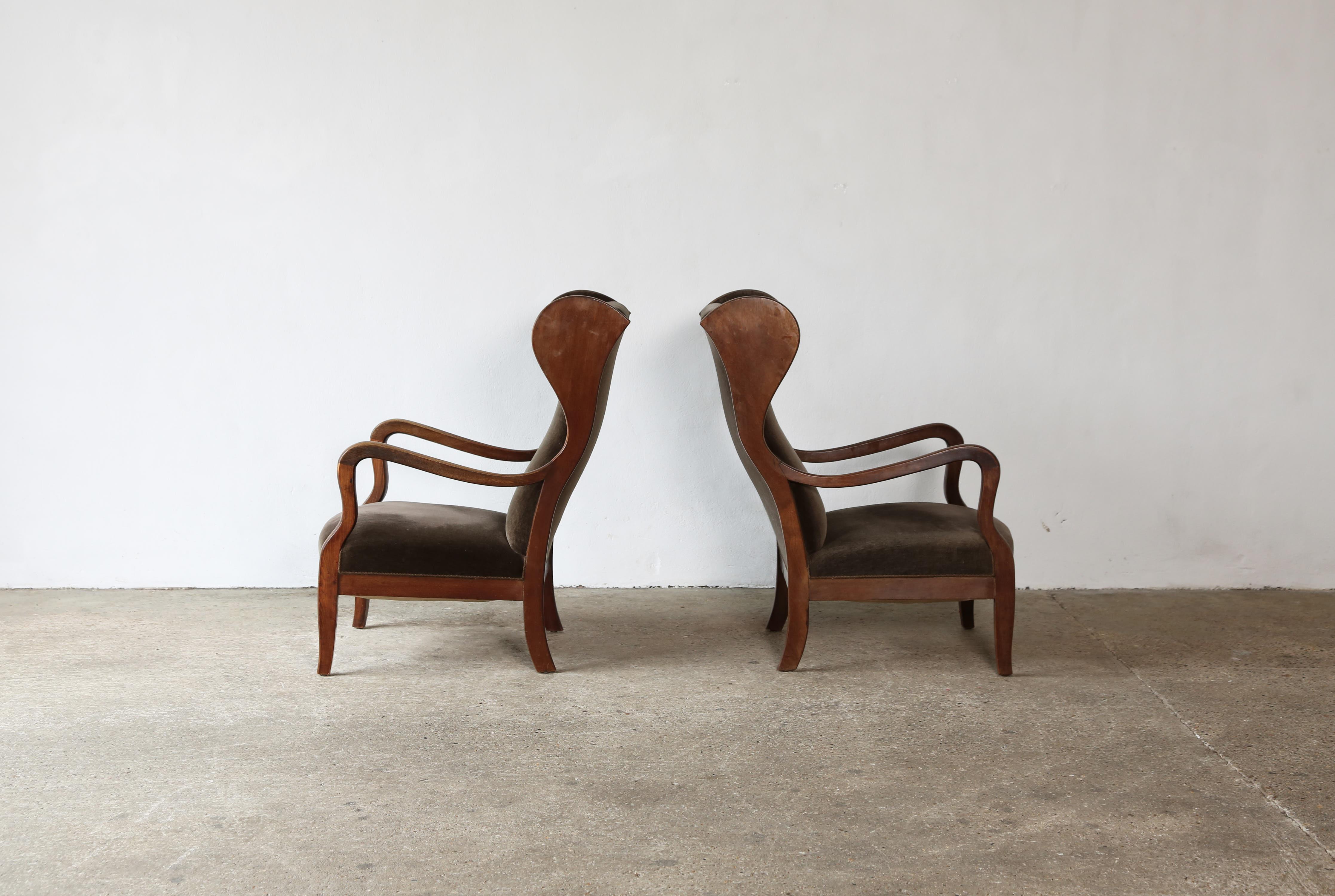 Mid-Century Modern Frits Henningsen Chairs, Denmark, 1940s