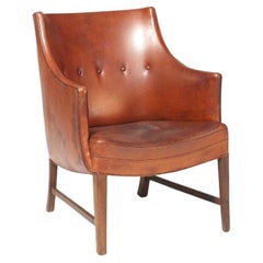 Frits Henningsen Cognac Leather Chair