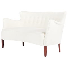 Frits Henningsen, Concave Sofa, Denmark, circa 1940