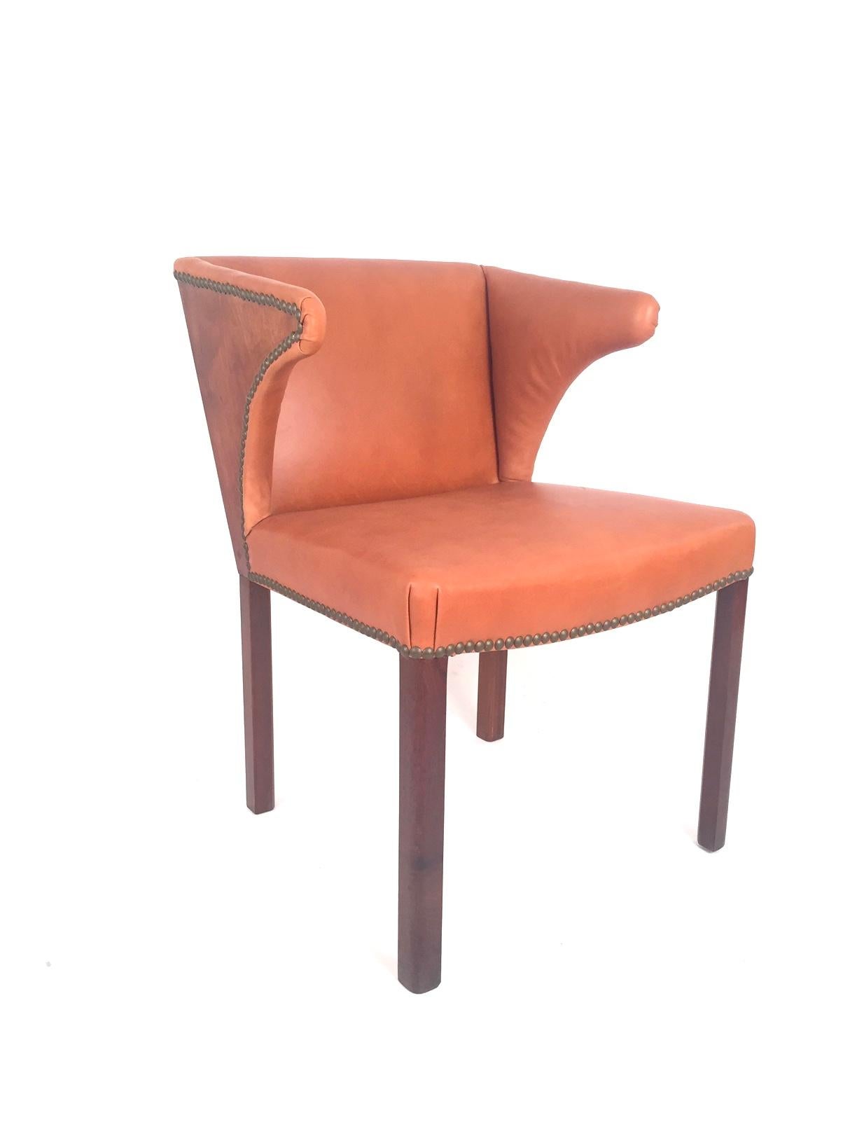 Frits Henningsen Cuban Mahogany Armchair, 1933 In Good Condition For Sale In Madrid, ES