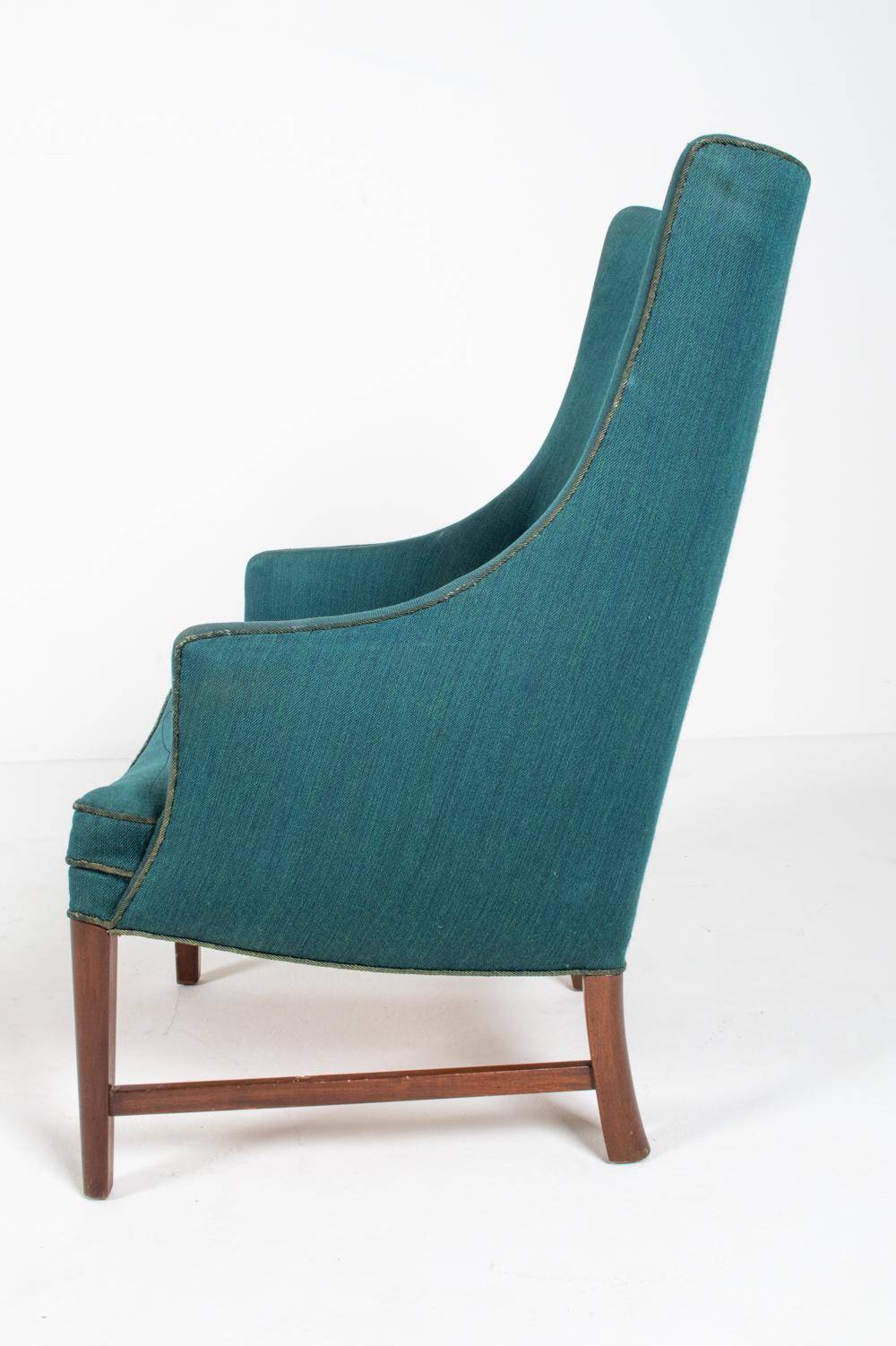 Frits Henningsen Danish Highback Lounge Chair, c. 1940's For Sale 6