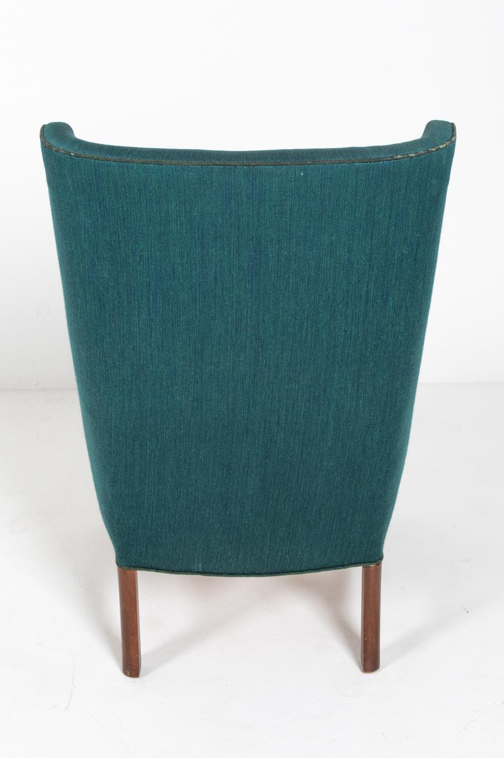 Frits Henningsen Danish Highback Lounge Chair, c. 1940's For Sale 7