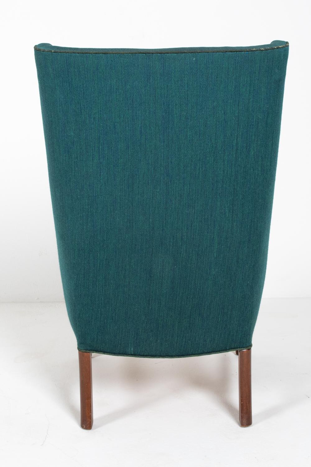 Frits Henningsen Danish Highback Lounge Chair, c. 1940's For Sale 8