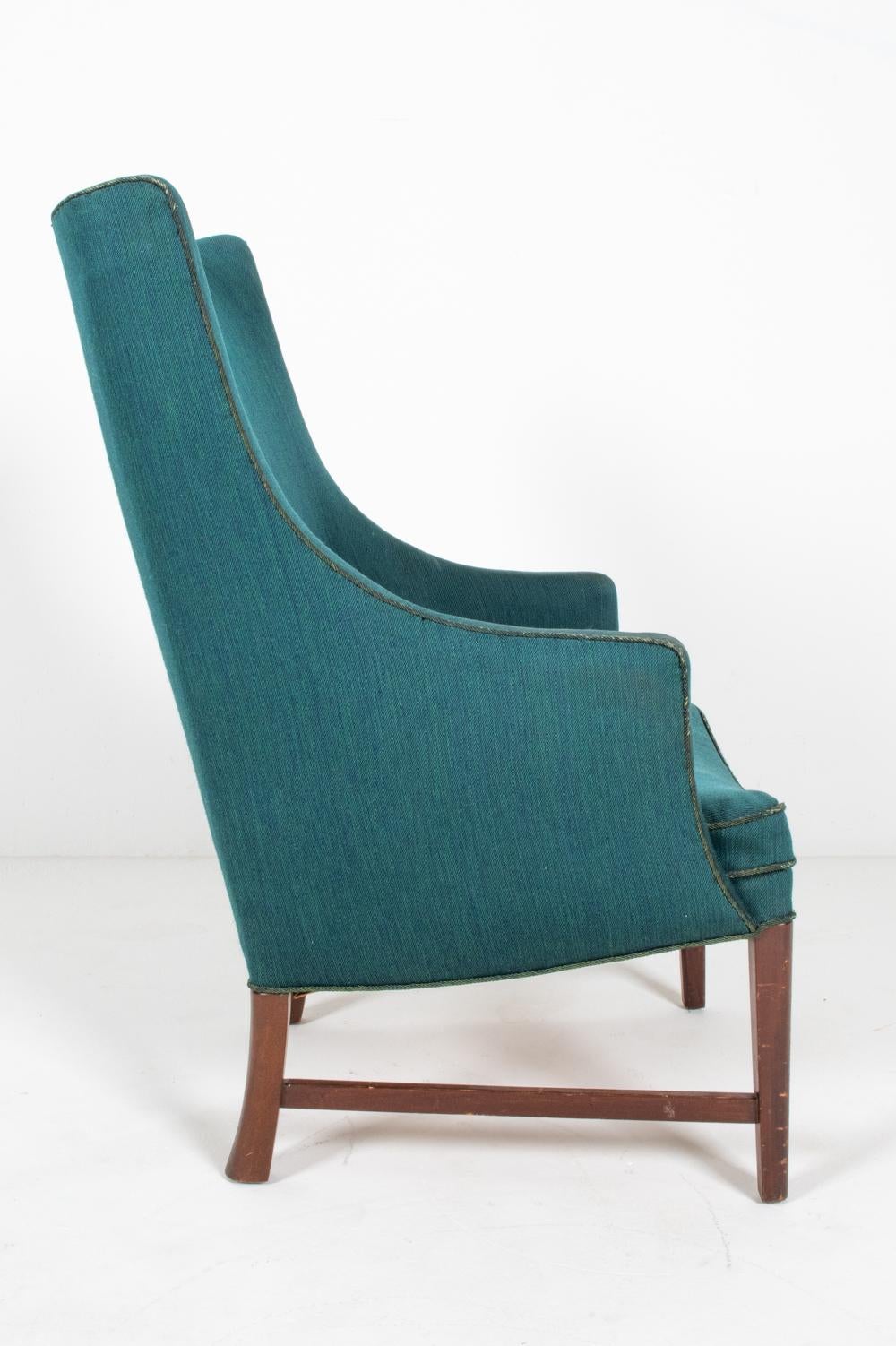 Frits Henningsen Danish Highback Lounge Chair, c. 1940's For Sale 10
