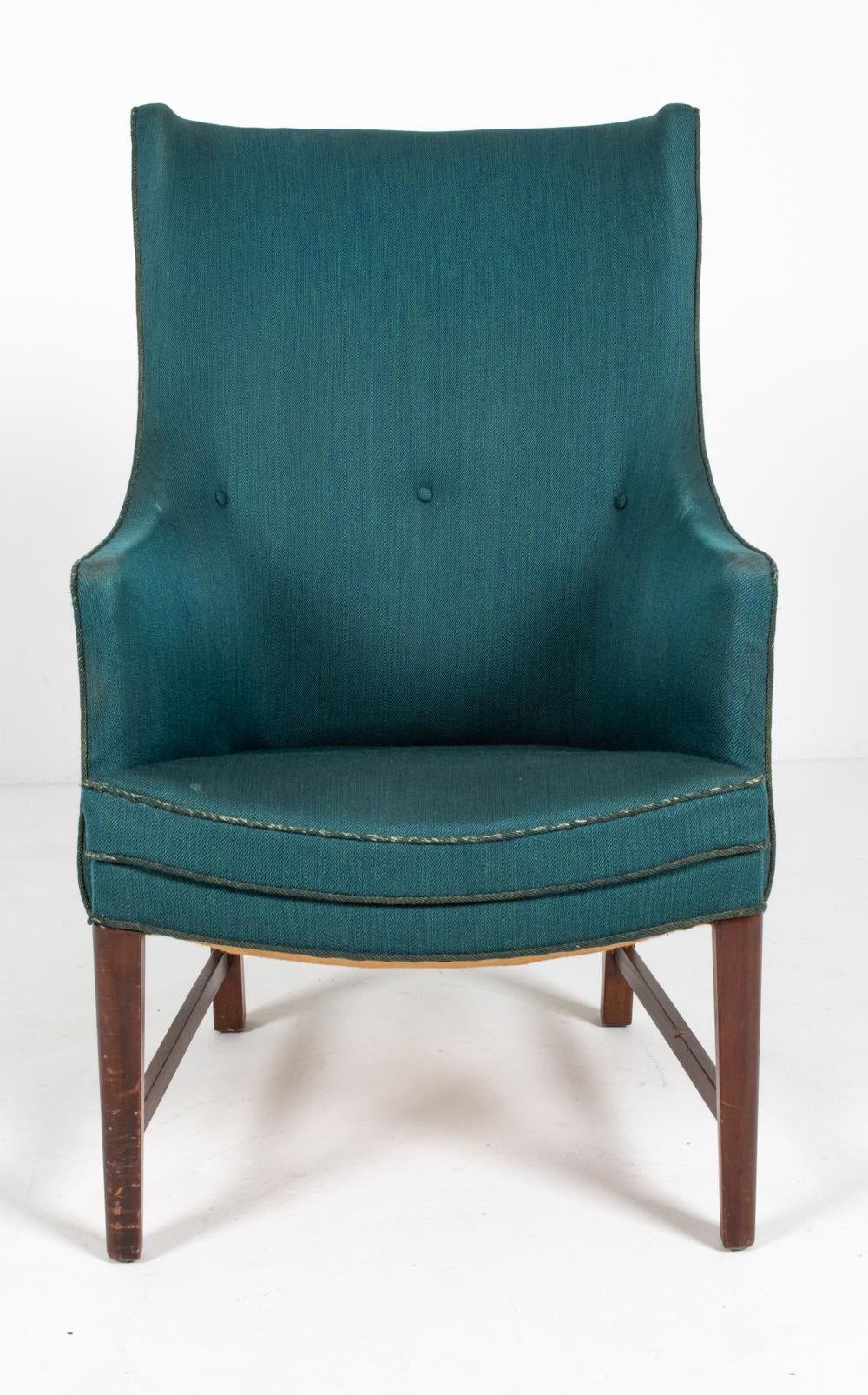 Frits Henningsen Danish Highback Lounge Chair, c. 1940's For Sale 2