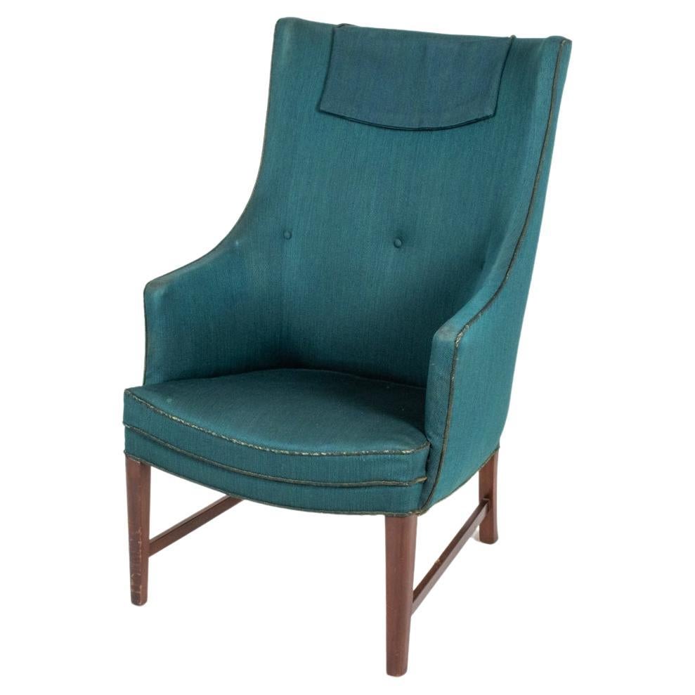 Frits Henningsen Danish Highback Lounge Chair, c. 1940's For Sale