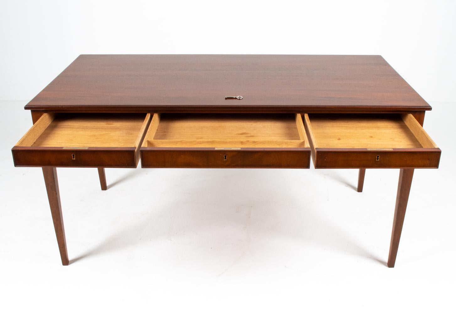 Mid-20th Century Frits Henningsen Danish Mahogany Writing Desk