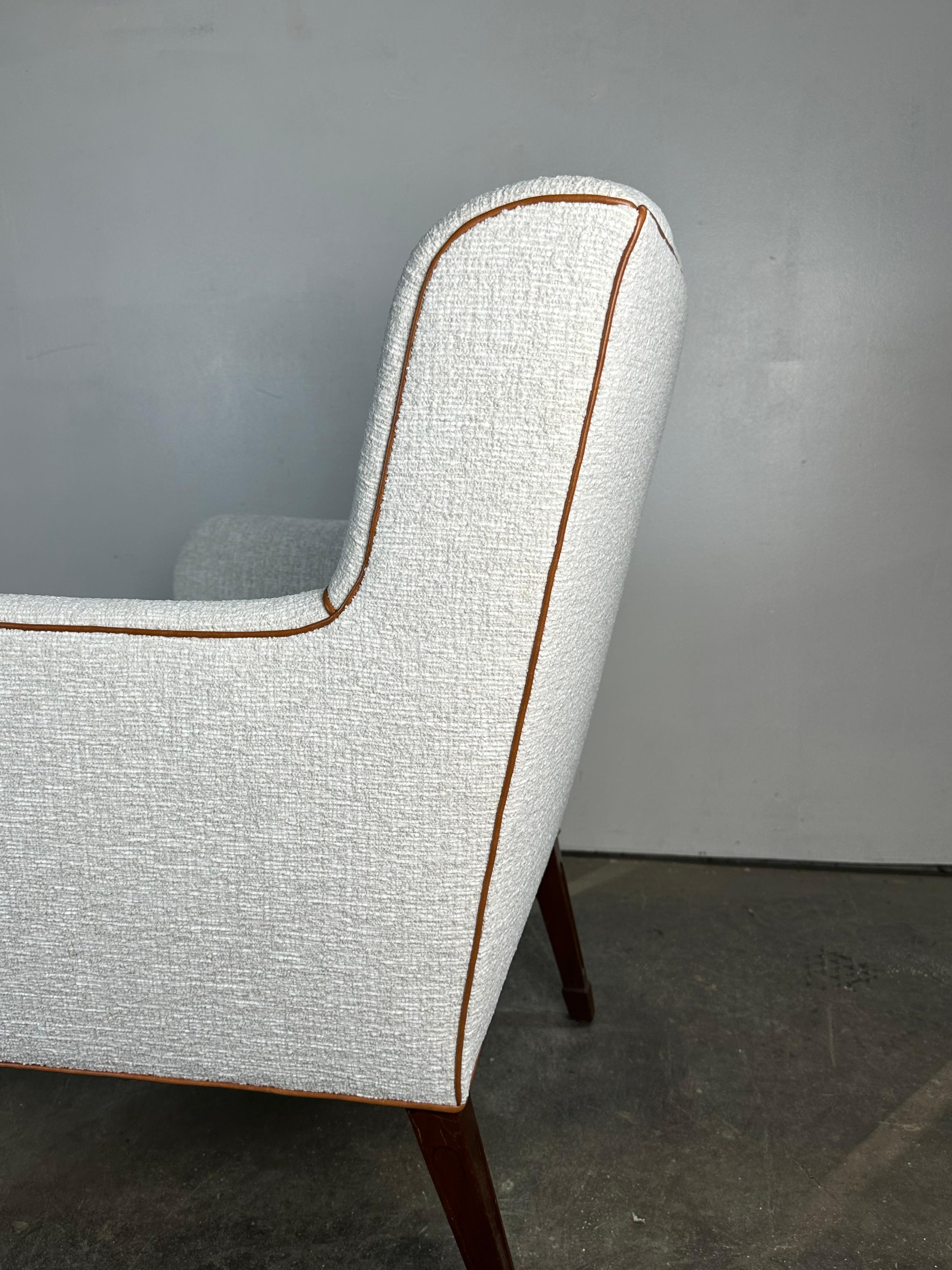 Frits Henningsen Danish Modern Lounge Chair with New Upholstery For Sale 7