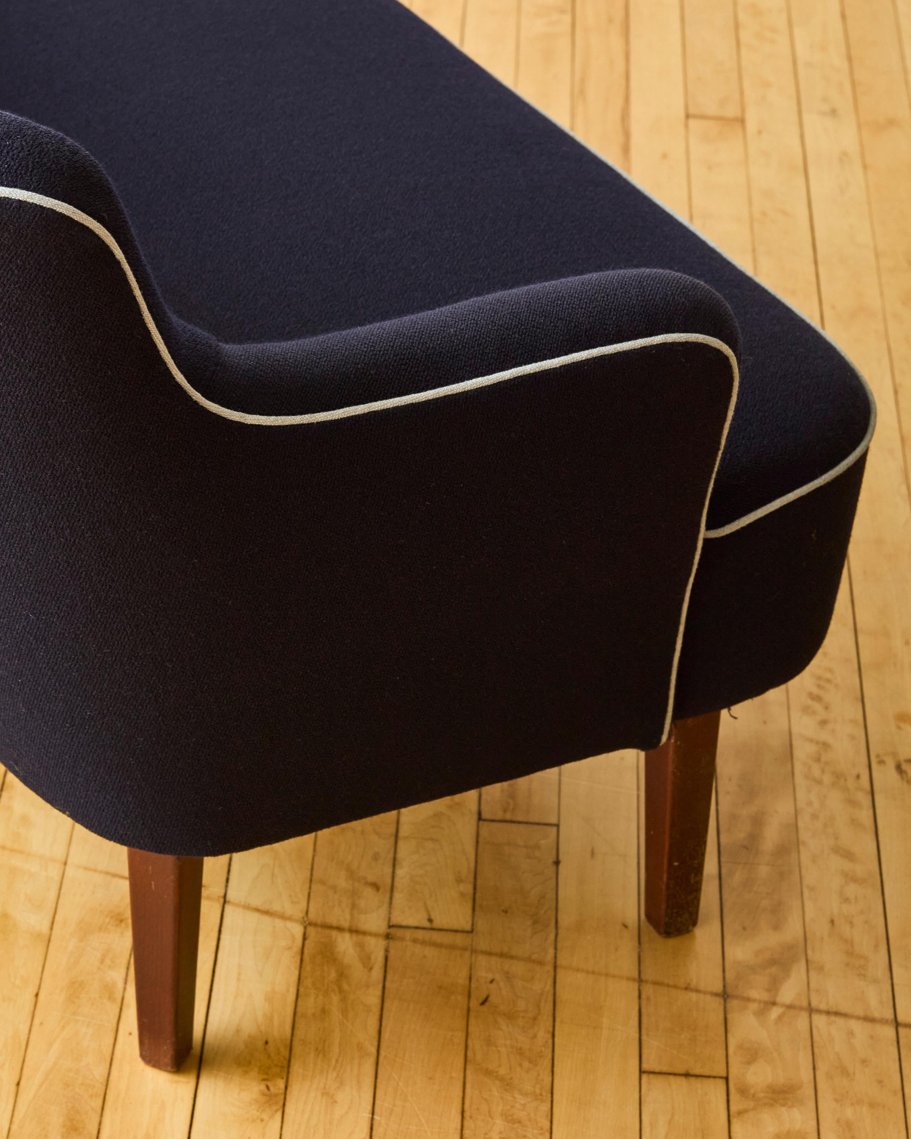 Bouclé Frits Henningsen Danish Modern Loveseat c. 1960's For Sale