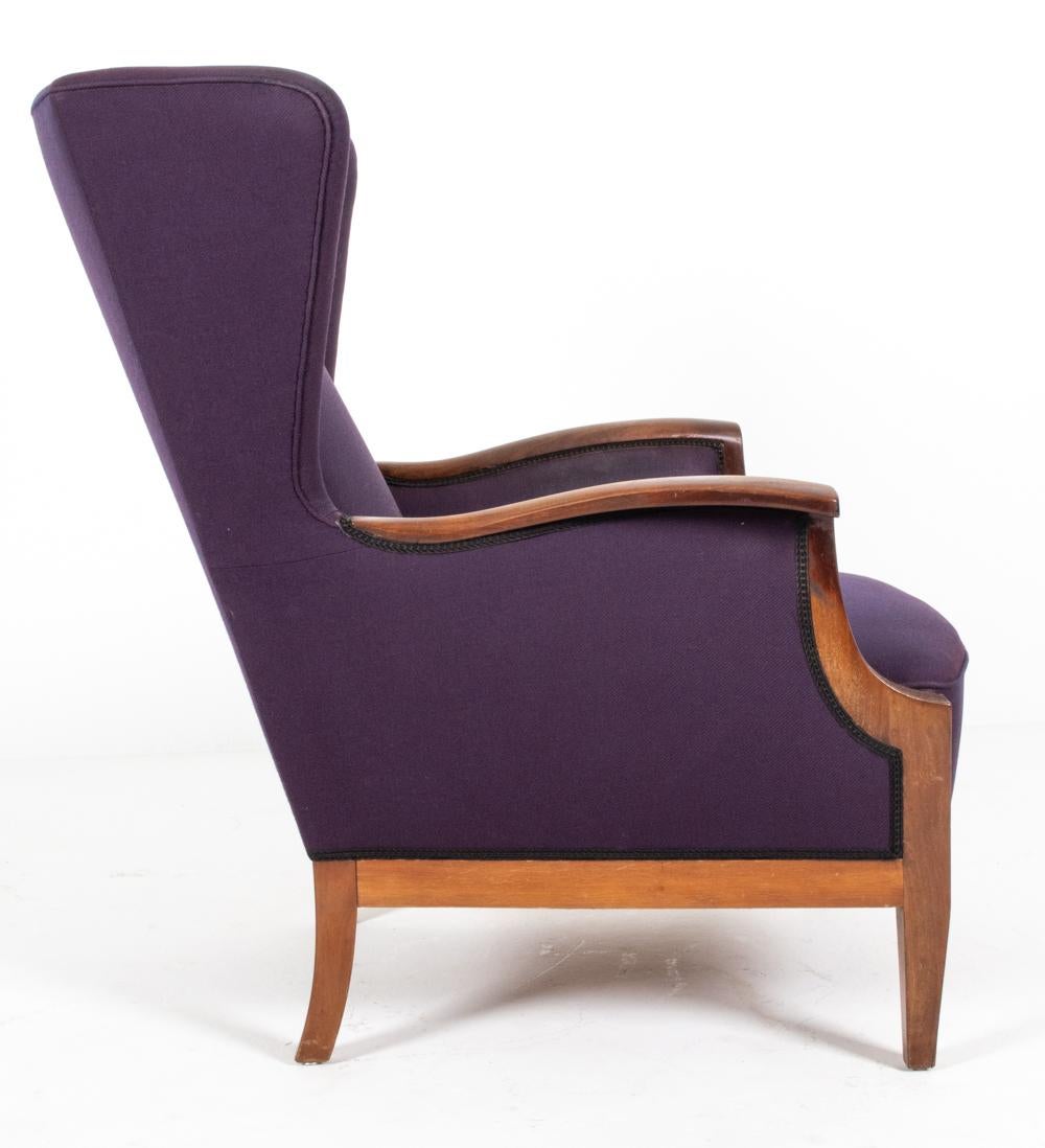 Frits Henningsen Danish Wingback Lounge Chair, c. 1940's  For Sale 4