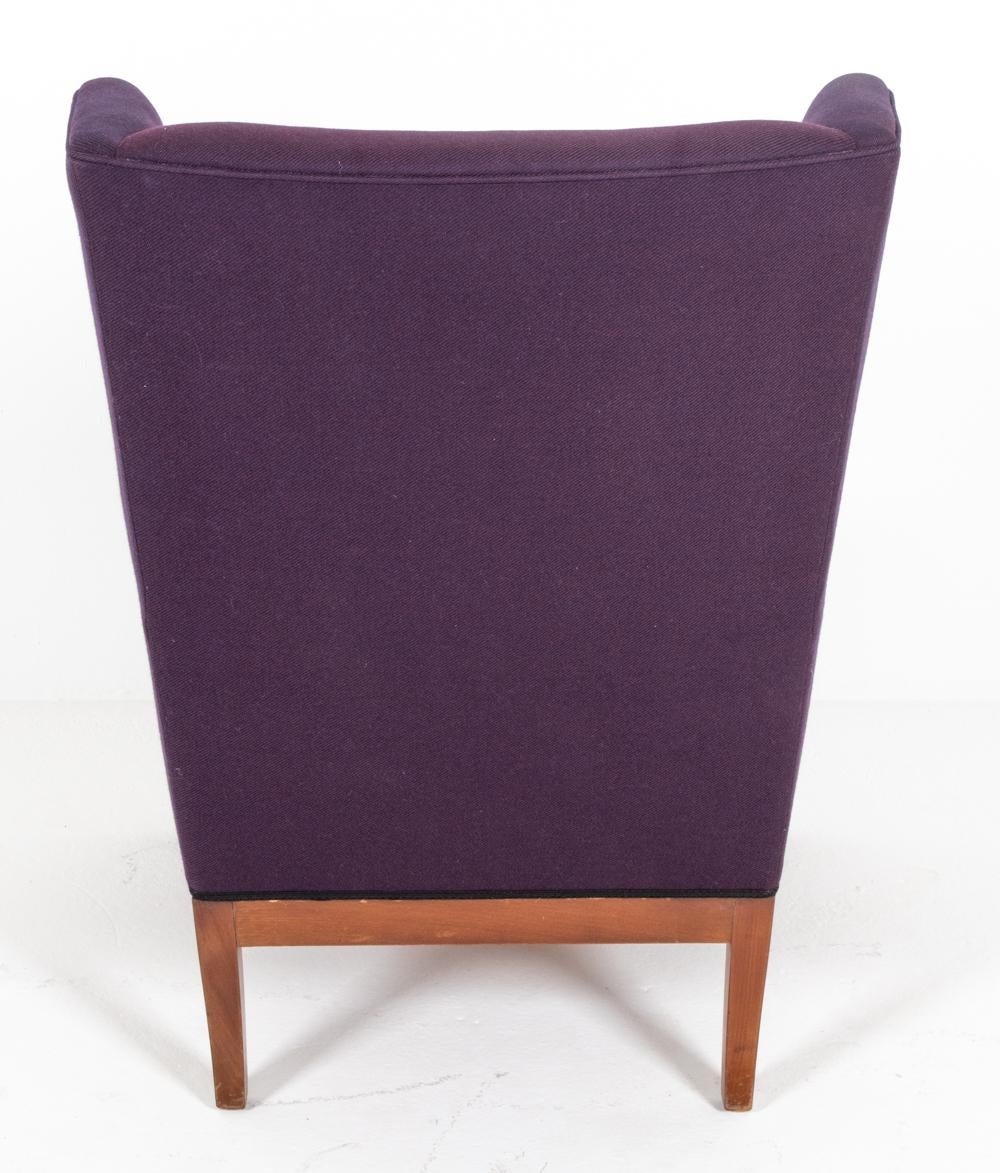 Frits Henningsen Danish Wingback Lounge Chair, c. 1940's  For Sale 1