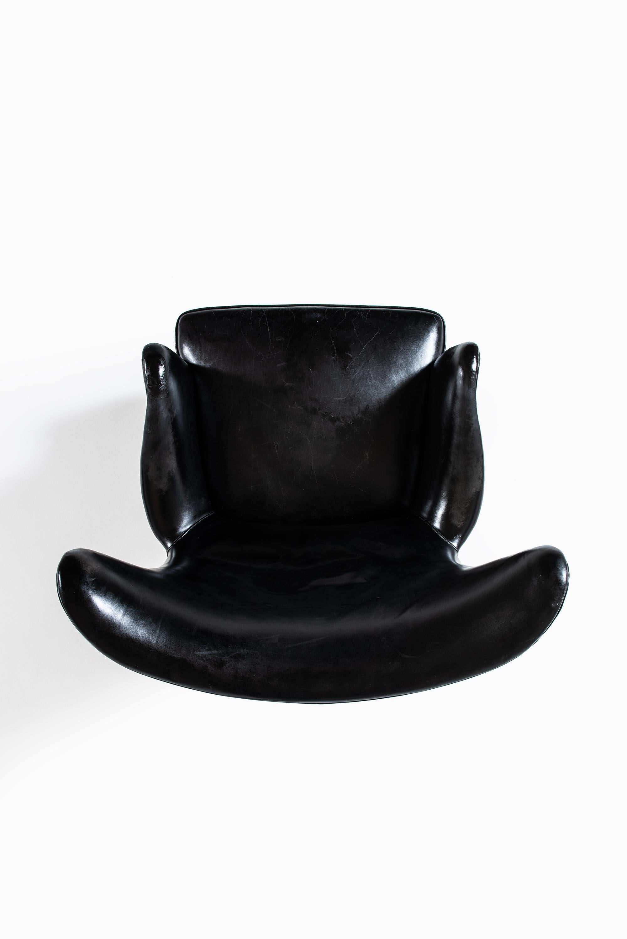 Sillón Frits Henningsen de 1935 Fabricado en Dinamarca Cuero en venta