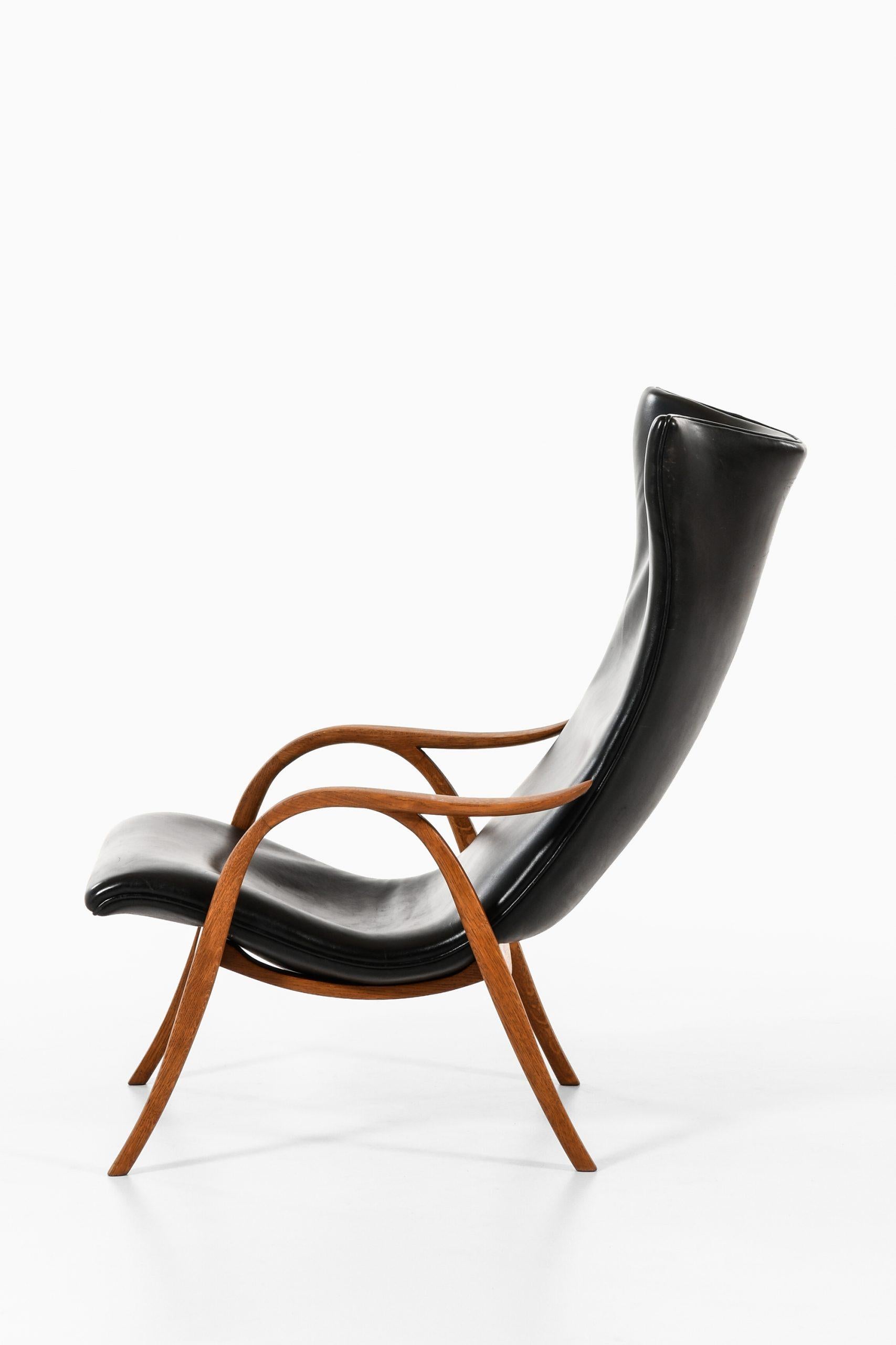Frits Henningsen Easy Chair, hergestellt von Schreiner Frits Henningsen in Dänemark (Mitte des 20. Jahrhunderts) im Angebot
