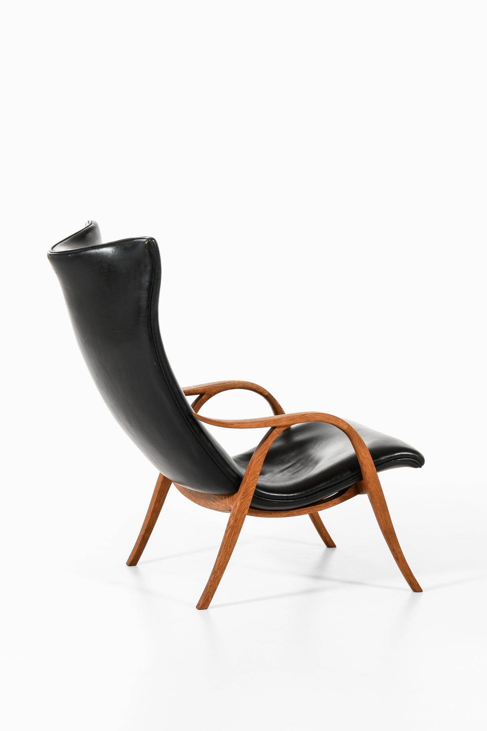 Frits Henningsen Easy Chair, hergestellt von Schreiner Frits Henningsen in Dänemark im Angebot 1