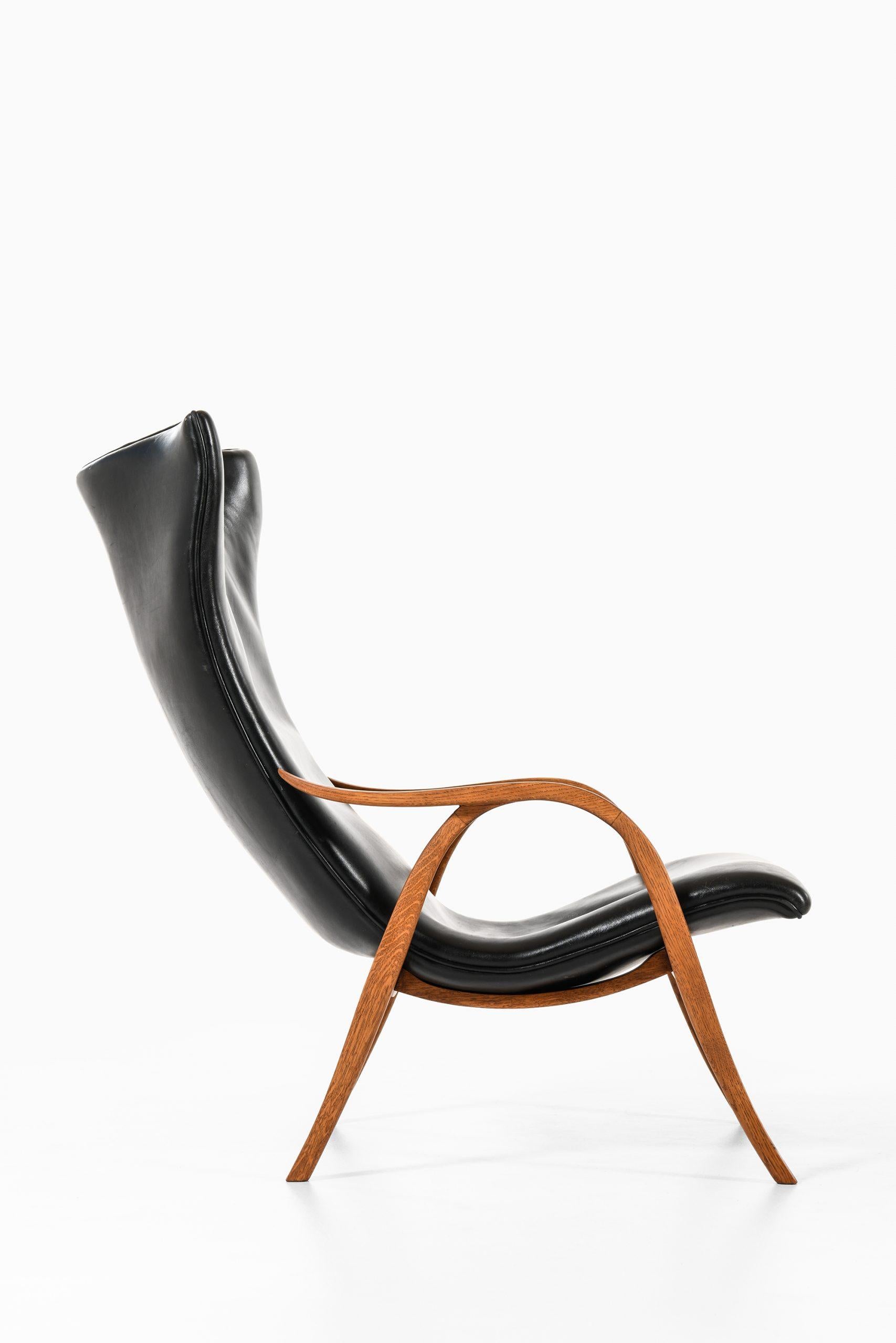 Frits Henningsen Easy Chair, hergestellt von Schreiner Frits Henningsen in Dänemark im Angebot 2