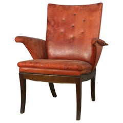 Frits Henningsen Elegant Leather Armchair