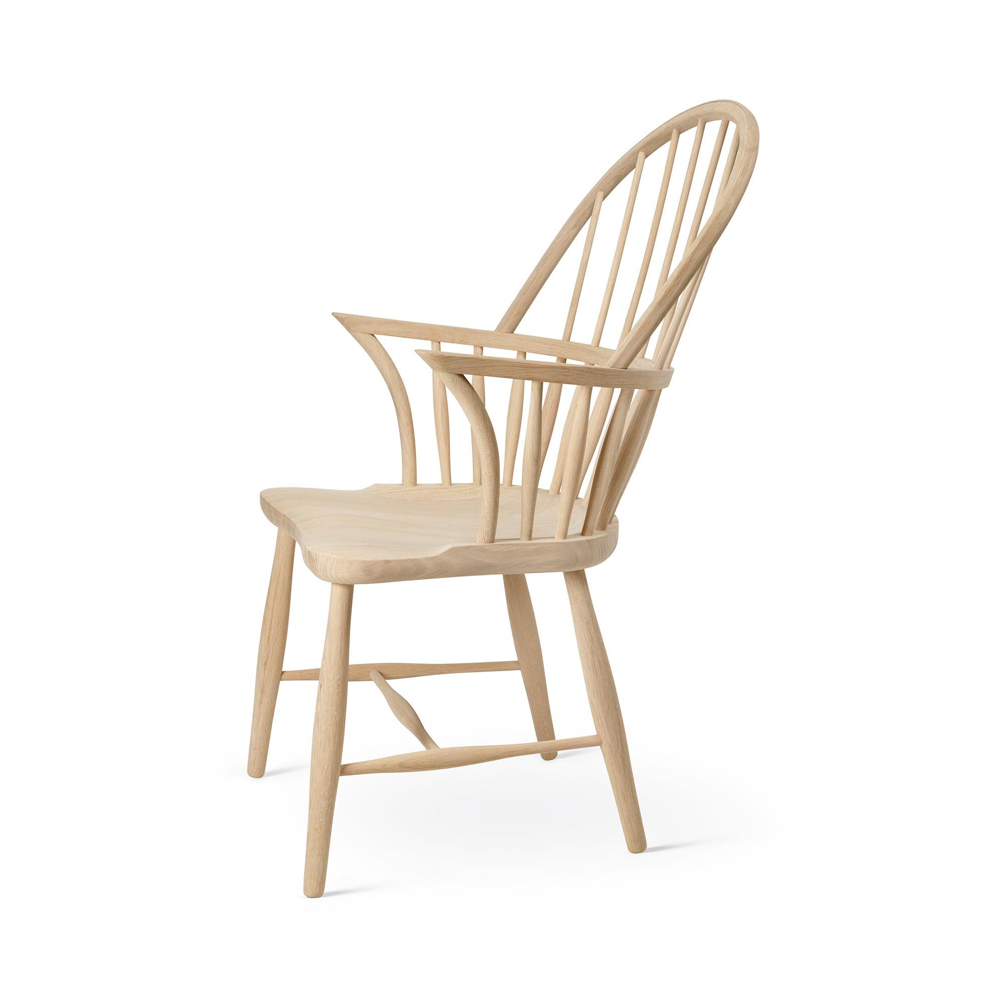 Frits Henningsen 'FH38 Windsor' Chair in Oiled Oak for Carl Hansen & Son For Sale 7