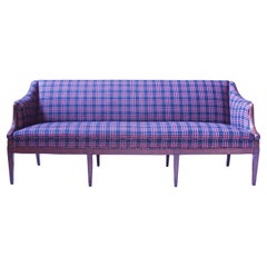 Frits Henningsen Hand-Carved Mahogany Three-Seater Sofa, 1940s