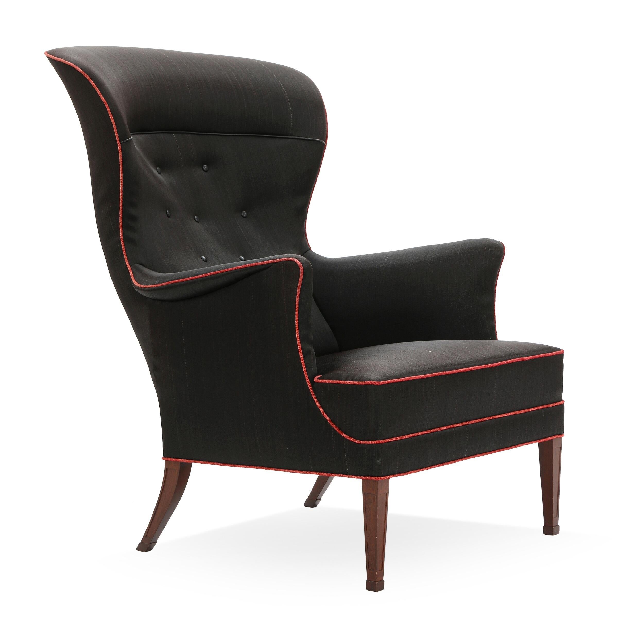 High Back Easy Chair by Frits Henningsen For Sale at 1stDibs frits