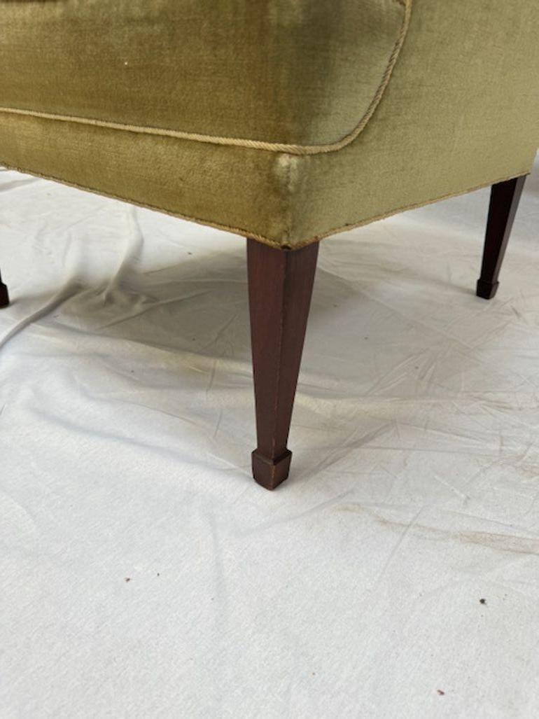 Scandinavian Modern Frits Henningsen High-Back Lounge Chair For Sale