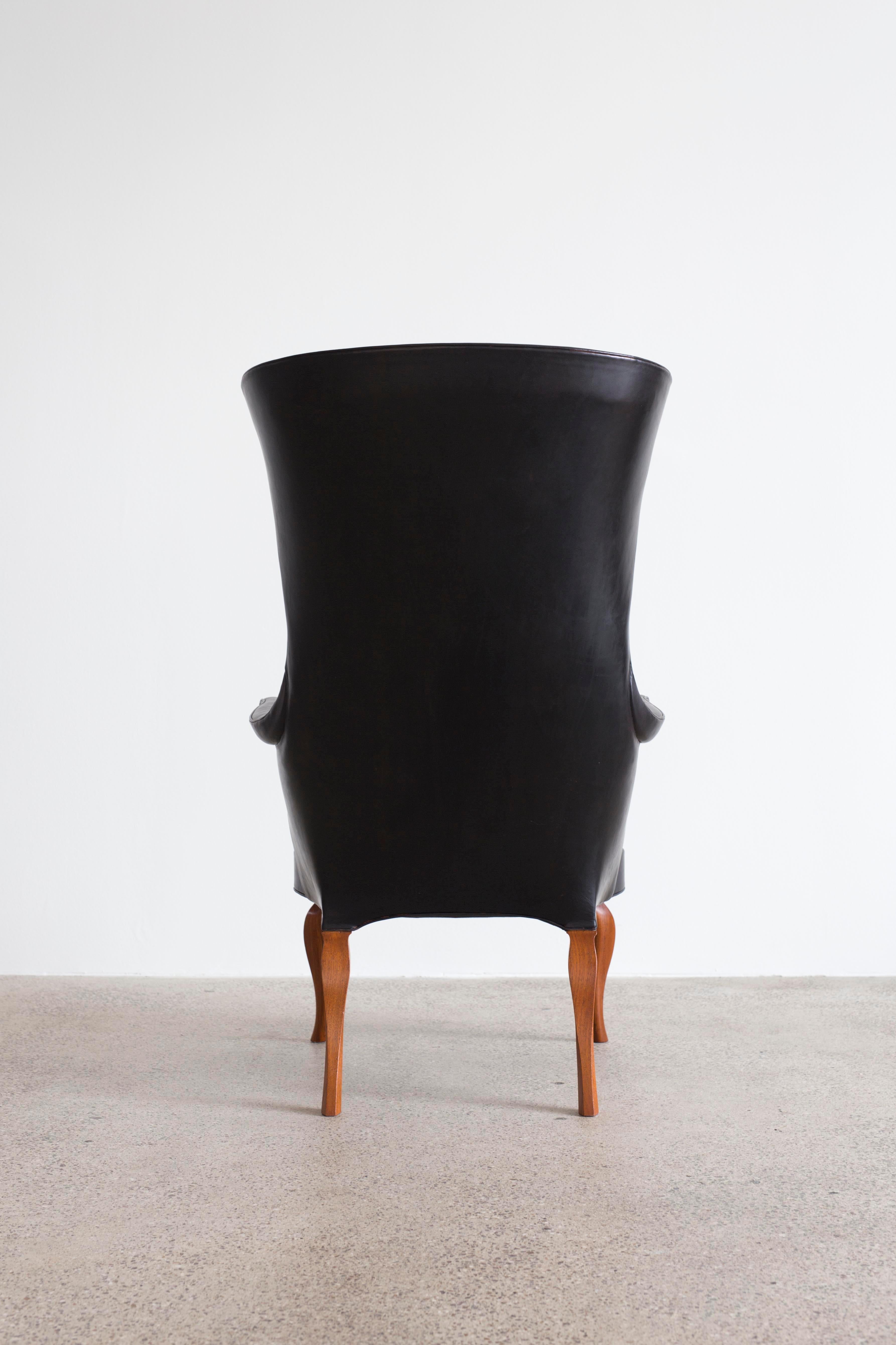 Frits Henningsen, High Wingback chair, 1935 In Good Condition In Copenhagen, DK