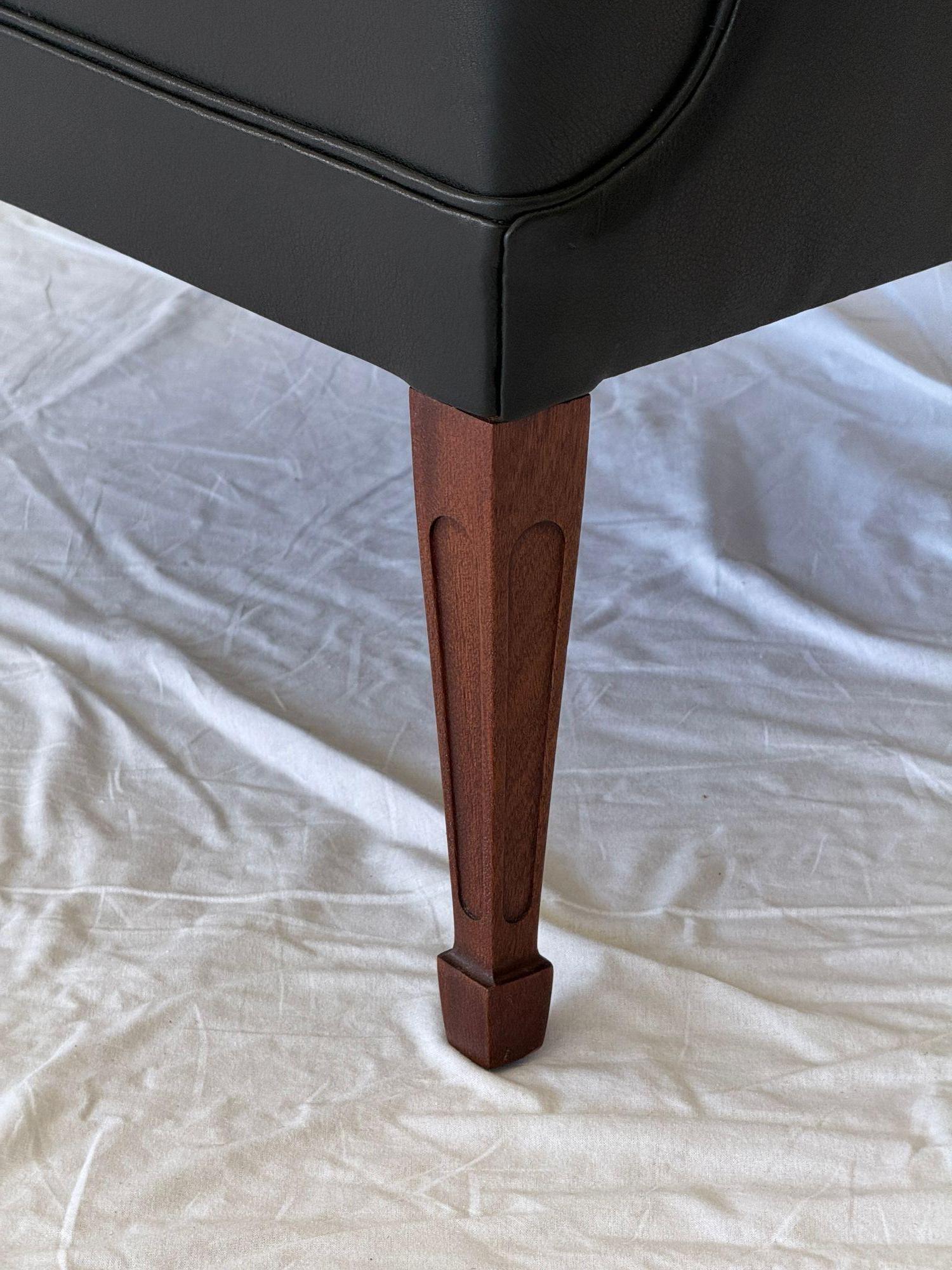 Frits Henningsen Hochlehner Sessel (Leder) im Angebot