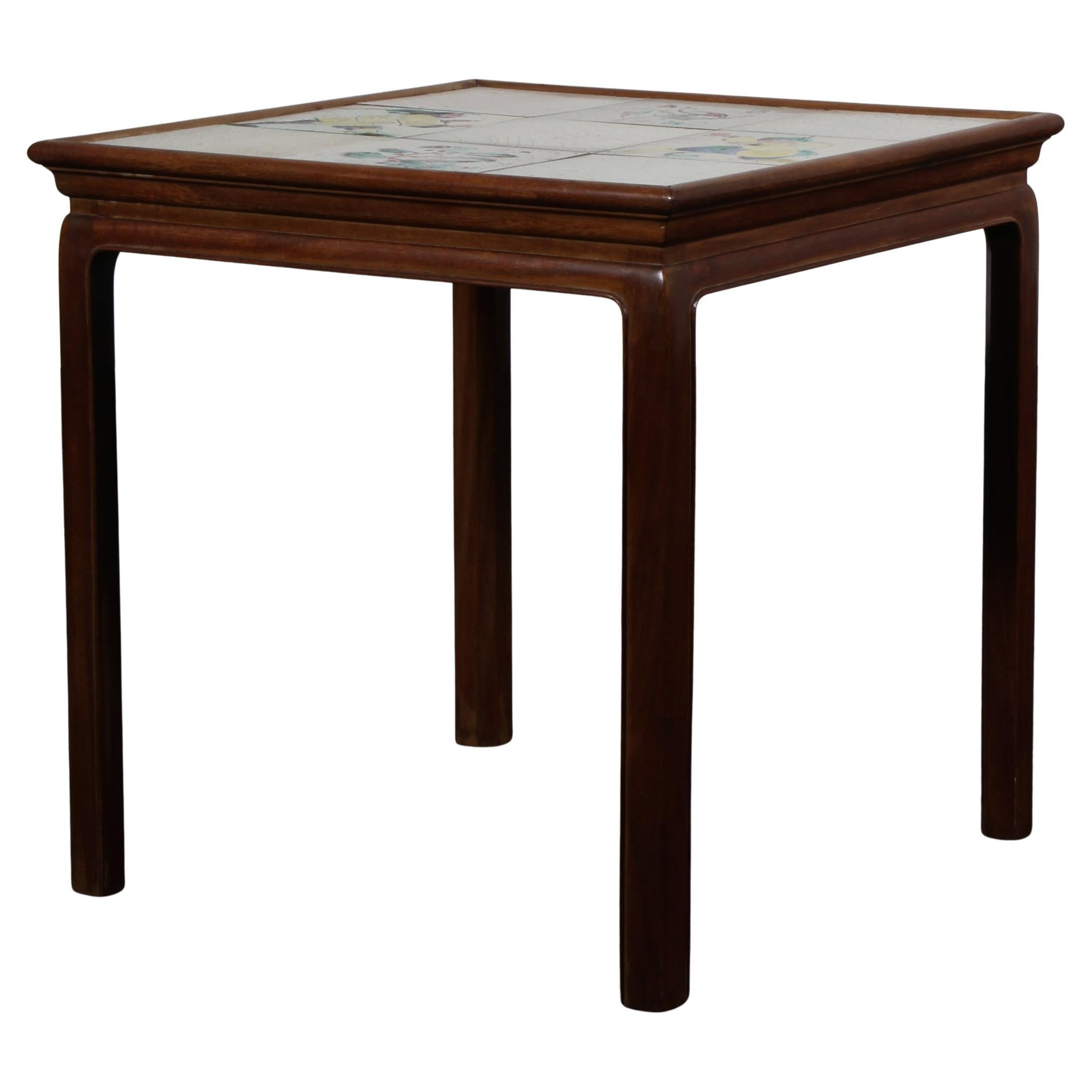 Frits Henningsen 
Kähler Sofa Table in mahogany, Denmark, 1950s For Sale