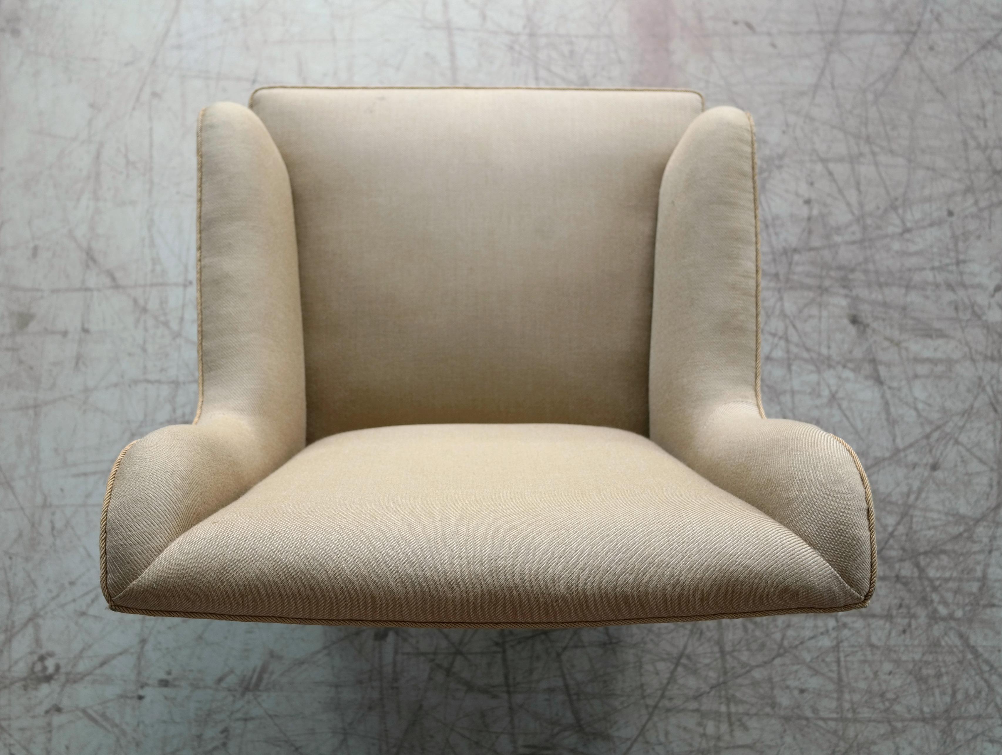 Frits Henningsen Lounge Chair, Denmark, circa 1950 3