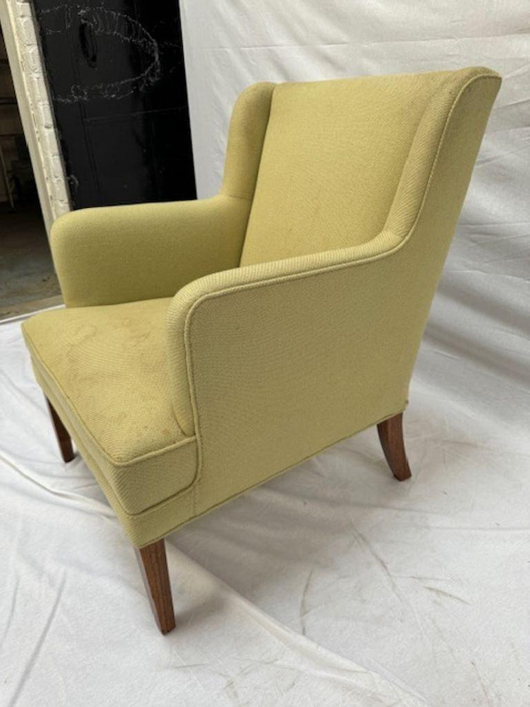 Frits Henningsen Lounge Chair. Nice Traditional Design. Rosewood Legs. Unmarked.
