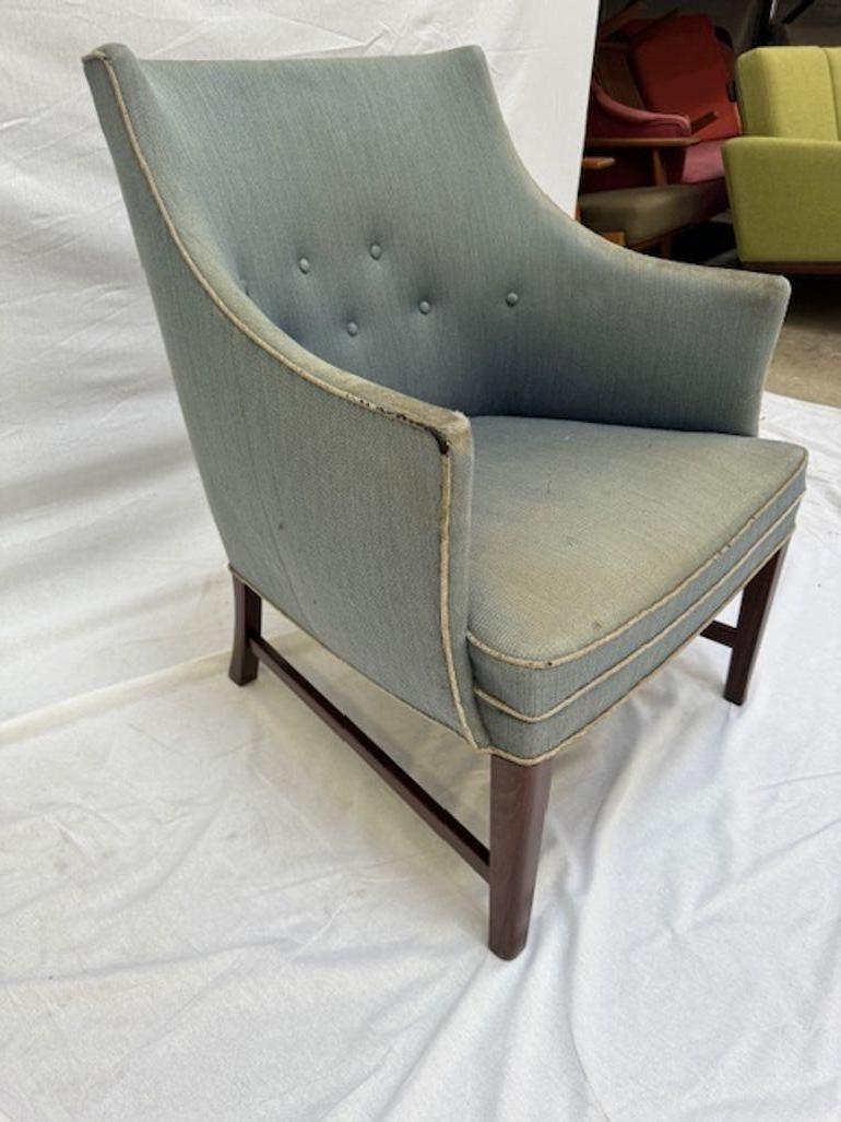 Frits Henningsen Lounge Chair In Good Condition For Sale In Los Angeles, CA