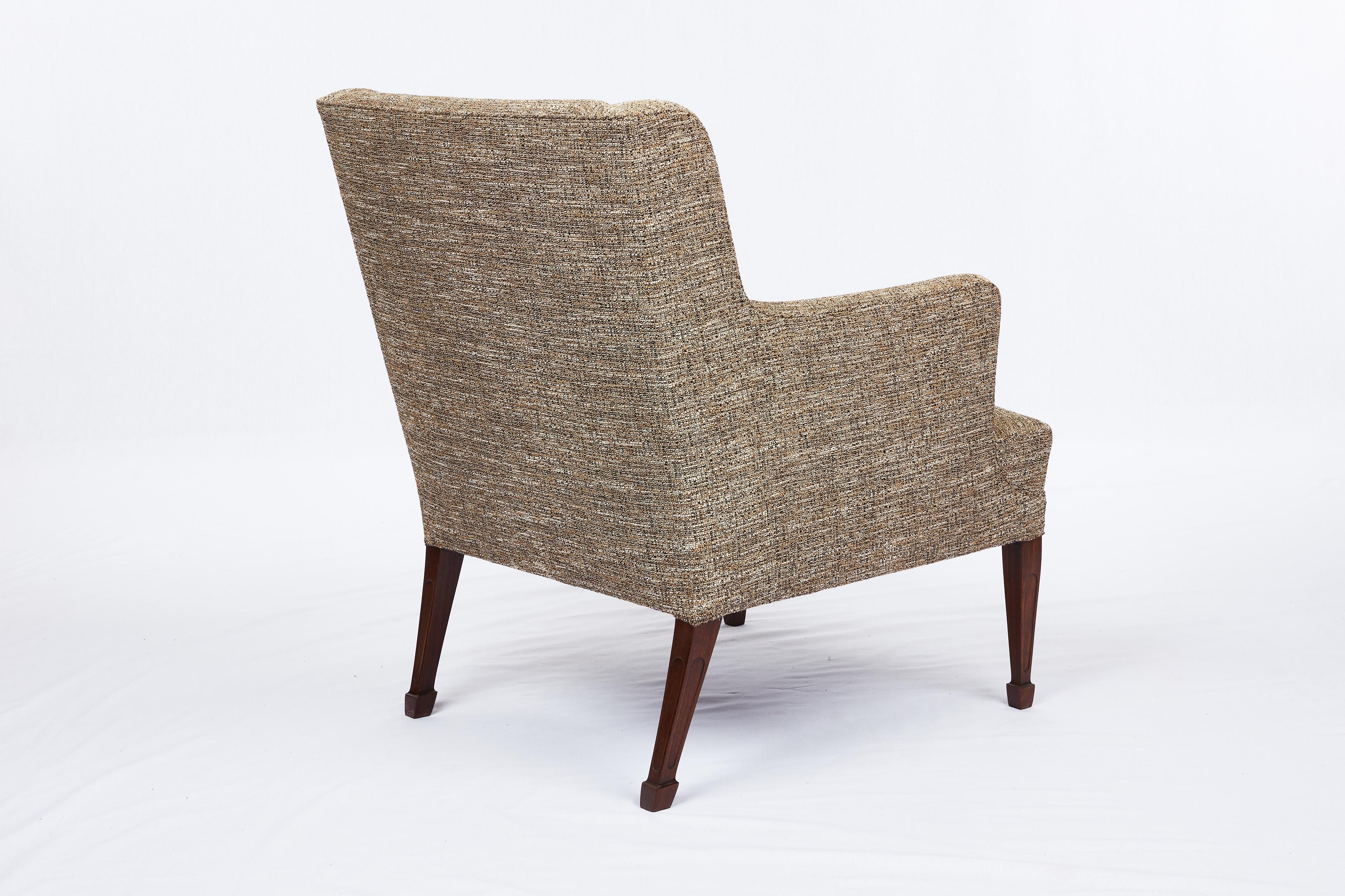 Frits Henningsen Lounge Chair In Excellent Condition For Sale In Los Angeles, CA
