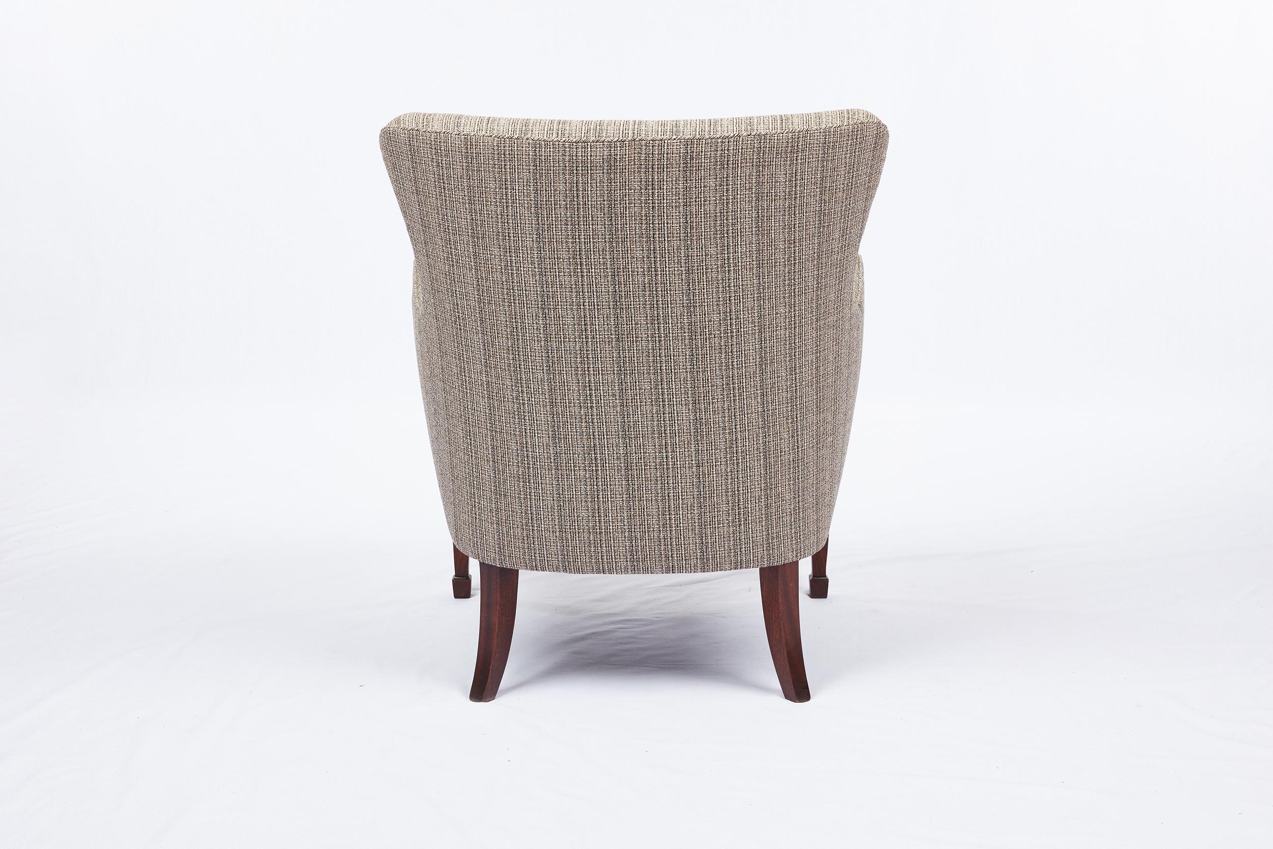 20th Century Frits Henningsen Lounge Chair For Sale