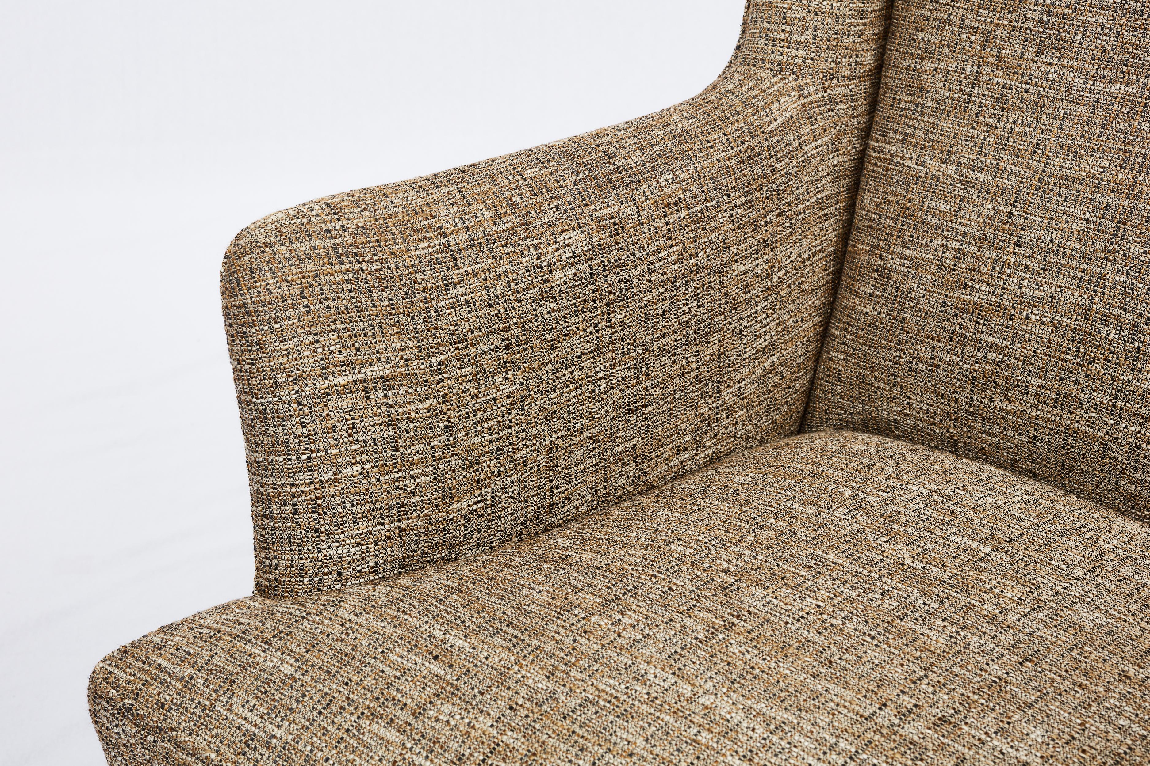 Fabric Frits Henningsen Lounge Chair For Sale