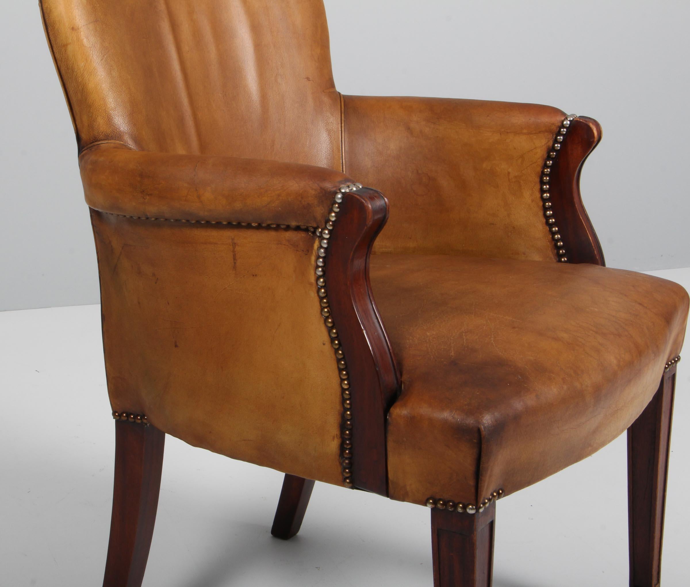 Sheepskin Frits Henningsen, Lounge Chair Sharling, 1940s