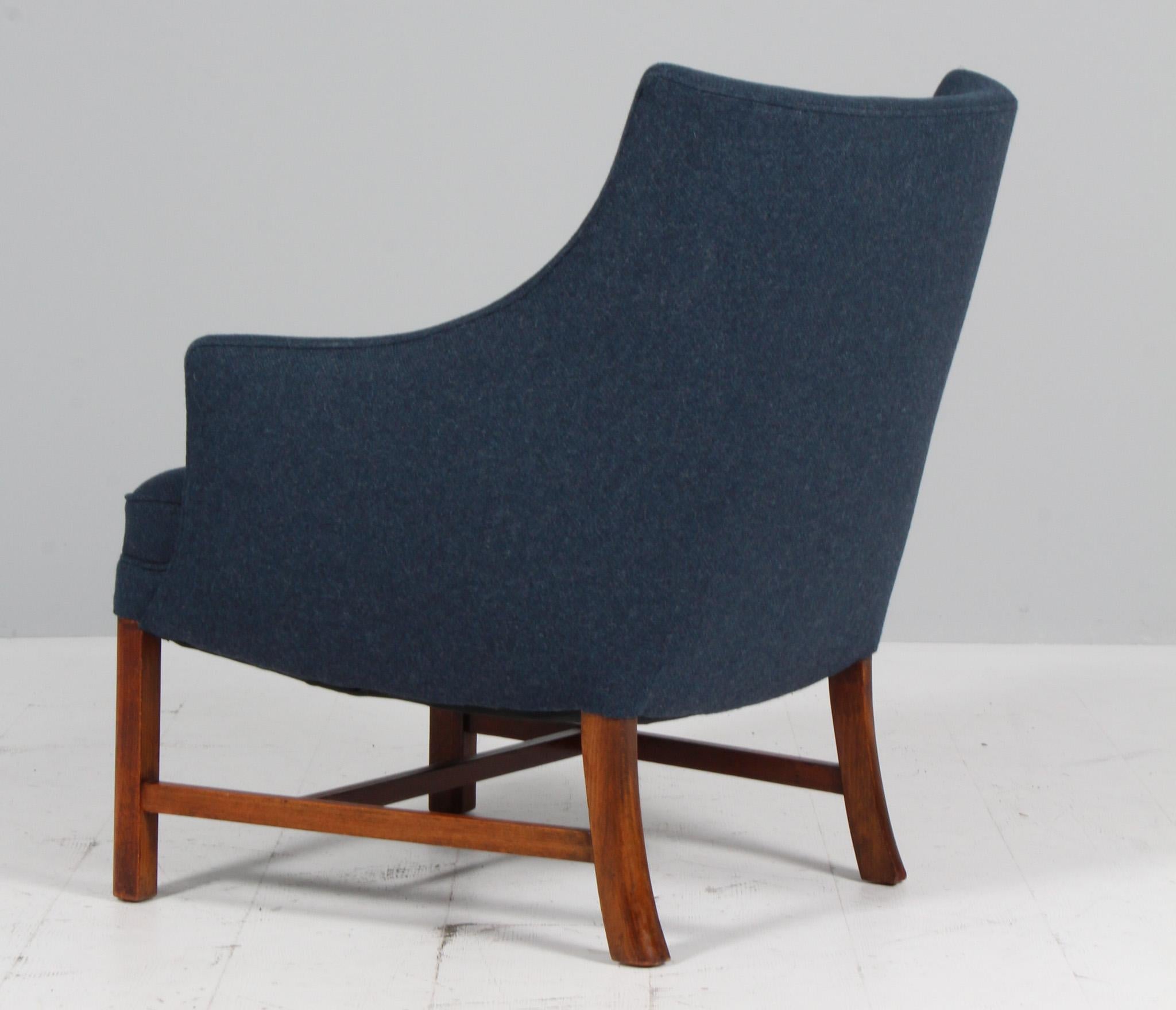 Acajou Frits Henningsen, Chaise longue en laine de Lillehammer en vente