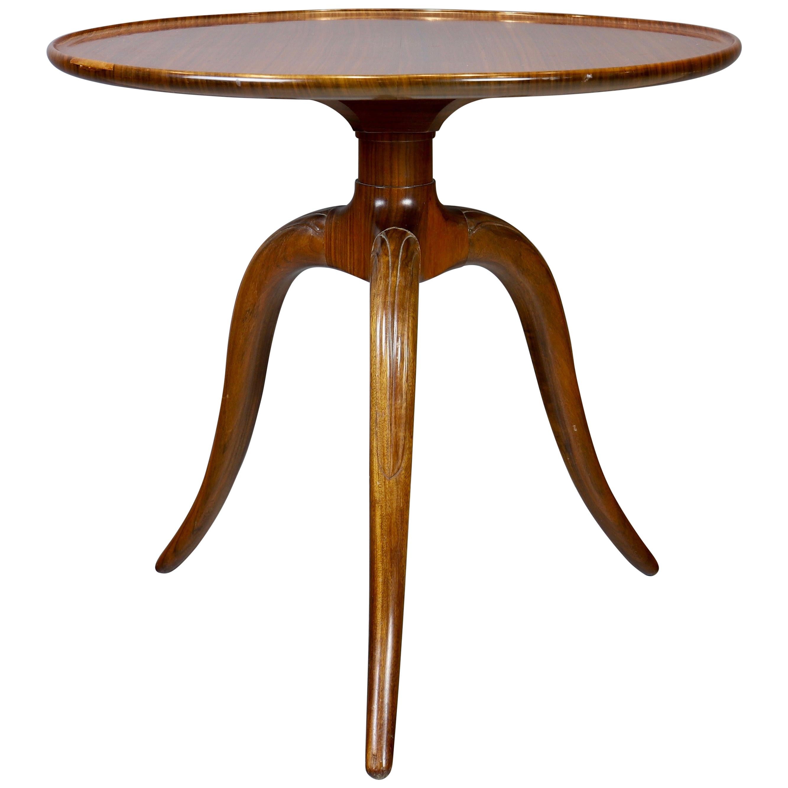 Frits Henningsen Mahogany Side Table, 1940s